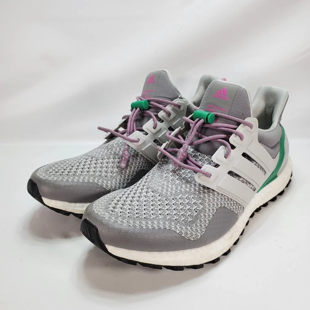 adidas Ultraboost 1.0 Gray Fuchsia Sz‎ 9 HR0071 Trail Running Shoes Excellent